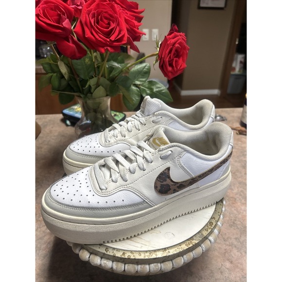 Nike Shoes - Women's White NIKE Comfort Insole Court Vision Alta Sneakers DO2791-100 Size 9